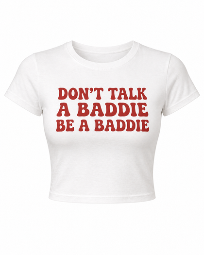 White BaddieWear tee