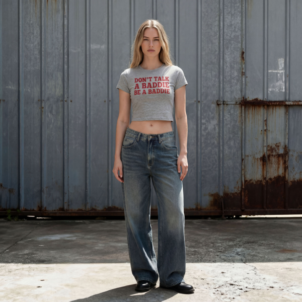 Cropped fit tee